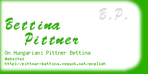 bettina pittner business card